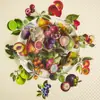 56 Pegatinas Transparentes de Mascota de Plantas y Frutas Nuevas Realistas Transfronterizas Amazon Temu Diario Pegatinas DIY