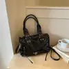 Bolso de mujer de gran capacidad estilo retro americano 2026 nuevo bolso de hombro de moda para el trabajo bolso cruzado bolso de mano bolso Boston