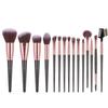 Juego de 15 brochas de maquillaje portátiles para principiantes, brochas de sombra de ojos, brochas sueltas, herramientas de belleza, juego completo de brochas de maquillaje
