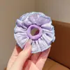 Goma de pelo de malla extragrande estilo coreano para mujer, goma de moño de alta gama, banda elástica para coleta diaria