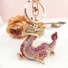 Nuevo Colgante Año Nuevo Diamante Doce Zodiaco Creativo Estilo Chino Llavero Dragón Metal Dragón Accesorios para Coche