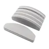 Mini lima de esponja media luna lavable para frotar uñas tira de lijado de manicura de doble cara herramientas para uñas impermeable resistente al desgaste venta al por mayor