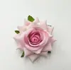 Grampo de Cabelo Rosa Romântico Presilha Bico de Pato Feminina Lateral Acessório de Cabelo Broche Joia Adorno de Cabeça