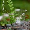 Copa de justicia de vidrio de borosilicato alto resistente al calor, forma fresca creativa, no caliente, copa pública, taza de té, copa de justicia, juego de té kung fu