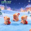 Nuevo producto transfronterizo: Figuras Lindas de Capibara Navideño, Decoraciones DIY de Escena de Nieve, Adornos de Paisaje en Miniatura