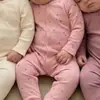 Nuevo Body Liso de Manga Larga para Otoño para Bebés y Niños Pequeños 2026 Estilo Coreano Estampado Completo Dibujos Animados Cubrepañal Pelele para Bebé