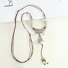 Collar de Cerámica Estilo Étnico Retro Joyería Diseño de Nicho Cadena para Clavícula Versátil Cadena Tejida para Suéter Lujo Ligero Sensación de Alta Gama