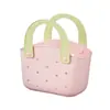 Bolso de mano con bloques de color dopamina, cesta de baño, cesta de picnic, cesta de la compra, cesta de almacenamiento de frutas y verduras, cesta de almacenamiento para el baño