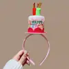 Accesorios para el Cabello Dulces y Lindos para Niños Fiesta de Cumpleaños Pastel Cereza Diadema Sombrero Salida Fiesta Foto Pasador Al por Mayor