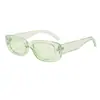 Nueva tendencia gafas de sol de montura pequeña montura ovalada color gelatina Gafas de sol para fotografía de moda callejera venta rápida transfronteriza con gafas mujer