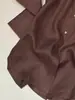 Altamente Recomendado! Temporada Fresca de Verão~ Camisa Casual de Linho Misturado com Gola Marrom Estilo Coreano para Mulheres