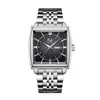 Reloj para Hombre Cuadrado Nuevo Transfronterizo, Venta Caliente Transfronteriza de Alta Gama Moda Tendencia Negocios de Alta Gama Venta al por Mayor