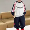 Ropa de Abrigo de Nuevo Estilo para Niños Mayores Primavera y Otoño 2026, Conjunto de Sudadera y Pantalones para Niños, Atuendo de Otoño