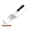 Ferramentas de churrasco externas em aço inoxidável, espátula de pizza doméstica, espátula para fritar bife, espátula de teppanyaki, utensílios de cozinha