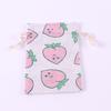 Cordão de algodão e linho pacote de pano de bolso saqueta de algodão herbal impresso saco de embalagem de brinquedo infantil ponto atacado