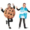 Halloween Crianças Cocô Barata Cachorro-Quente Macarrão Instantâneo Mural Biscoito de Leite Robô Personagem de Palco Role Play