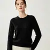 Suéter 100% Cachemir Puro Otoño Invierno Nuevo Cuello Redondo Tejido Holgado Capa Base Suave Pegajoso Suéter Deslizante Suave Pegajoso