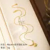 Collar con Colgante de Elefante Estilo Antiguo Chapado en Oro Nala para Mujer, Lujo Ligero, Accesorio de Cadena Versátil de Alta Gama para el Trabajo
