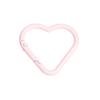 Mosquetón con Forma de Corazón Pintado Colores Variados Llavero Accesorios Creativos Simples para Exteriores DIY