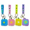 Bolsa de Monedas de Silicona con Flor de Dibujos Animados Mini Bolso Bolsa de Almacenamiento Conveniente Bolsa para Auriculares Bolsa con Llavero Colgante Mayoreo