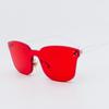Óculos de Sol Estilo Europeu e Americano da Moda da Jamie com Lentes Oceânicas de Peça Única Fashion e Únicas, Óculos Coloridos de Armação Grande para Celebridades da Internet