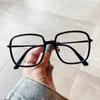Nuevos lentes TR90 de luz azul anti-azul estilo coreano marco generoso personalizado armazón para gafas de miopía para mujer retro lisos