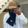 Novo Cachecol de Mistura de Lã para Mulheres, Outono e Inverno, Cor Sólida, Quente, Estilo Coreano, Versátil, Simples, Cachecol de Pescoço Moderno, Elegante para o Dia a Dia