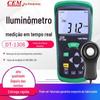 CEM Changchang iluminômetro DT-1308/1309 alcance automático iluminômetro digital fotômetro medidor de brilho USB
