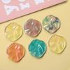 Zhen Tu Estilo Japonês Aurora Ab Color Glitter Ondulado Irregular Peças Redondas DIY Brincos de Resina Acessórios de Cabelo Materiais para Capa de Celular