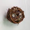 Estrella de Cinco Puntas de Ratán Bola de Ratán Anillo de Madera Decoración Festiva Decoración de Escaparate de Centro Comercial Adornos Colgantes Navideños Decoraciones Colgantes Artículos de Exhibición