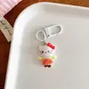 Lindo Colgante Llavero Gatito Esquí Dibujos Animados Accesorios Colgantes Mochila Estudiante Regalo Mejor Amiga Niña