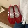 Sapatilhas Bico Diviso Femininas 2026 Outono Novas Sapatos Mary Jane Planos Sapatos de Salto Baixo Simples Sapatos de Pata de Porco Femininos Sapatos de Treino Alemães Femininos
