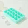 Bandeja de Hielo de Silicona al por Mayor 15 Cavidades Molde para Hacer Hielo Cubitos de Hielo para Cerveza Té de Leche Whiskey Vino Tinto Molde Caja de Hielo de Silicona