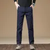 Ropa de Hombre Fengshe / 2026 Otoño-Invierno Nuevo Algodón Elástico Versátil Ligero Negocio Recto Delgado Casual Pantalones Largos para Hombre