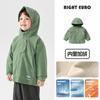 Jaqueta com Capuz Forrada de Lã para Meninos Europeus Outono e Inverno 2026 Nova Roupa Infantil Jaqueta de Inverno Quente para Crianças