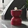 Mesa de Centro Creativa Escandinava de Reloj de Arena Mesa Lateral para Sofá Mesa de Esquina de Diseñador Hogar para Apartamento Pequeño Taburete Pequeño Estante de Almacenamiento de Mesita de Noche