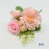 Flores Artificiales de Dalia Rosa de Primavera para Decoraciones de Boda, Arreglos de Escena para Salones de Boda y Ramos de Novia