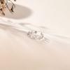 Anillo abierto de estrella de plata esterlina 925 para mujer, novias, nicho, ins, anillo de viento que no se desvanece, anillo con sentido avanzado de viento frío