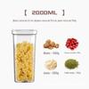 Rotating selado frasco de armazenamento de grau alimentício caixa de armazenamento de plástico snack leite em pó alimentos conservação de grãos de cozinha