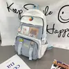 Mochila de Bloques de Color de Gran Capacidad 2026 para Estudiantes Hombres y Mujeres, Mochila de Dibujos Animados Estilo Harajuku para Parejas de Niñas