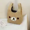 Bolso de Mano para Gato con Cesta Pequeña Ins Retro Estilo Coreano 2025 Nuevo Casual Versátil Bolso de Muñeca de Gamuza