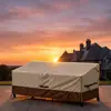 Funda exterior para sofá 420D de tela Oxford transfronteriza, funda a prueba de polvo e impermeable para muebles de patio y terraza, funda para sofá doble