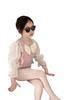 Traje de baño para niños, niña, una pieza, lazo, linda princesa, traje de baño de aguas termales para niños del medio, traje de baño para padres e hijos, verano para mujer