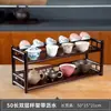 Estante de Escritorio para Tetera Estilo Chino Estante Pequeño Bogu Estante para Tazas de Té Estante de Almacenamiento para Juego de Té Sala de Té Mesa de Té Estante para Tazas
