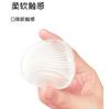 Esponja de Polvo de Silicona Q-Elástica, Suave y que No Absorbe Polvo, Herramienta de Belleza, Especial para Tienda de Belleza, Esponja de Polvo de Silicona Redonda Transparente para Cojín de Aire