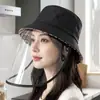 Gorro con Pantalla Facial Anti-Salpicaduras de Aceite para Cocina, Protección Facial Completa Transparente Desmontable, Sombrero de Sol, Aislamiento Térmico para Cocinar, Artefacto Anti-Quemaduras
