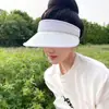 Sombrero de protección solar UV estilo Zhao Lusi para mujer, sombrero solar de seda helada para exteriores de verano, sombrero de ala ancha para proteger la cara, con parte superior abierta