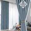 Cortinas Jacquard Xuanmo 2024 Novas para Quarto, Sala de Estar e Varanda, Design Moderno Simples, Cortinas Silenciosas e de Alto Blackout