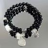 Novo conjunto de nove peças de estilo chinês, pulseira de fivela de contas empilhadas, retrô e elegante de alto valor, universal e simples