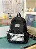 Mochila de Lunares Naranja y Crema con Tonos Cálidos, Suave y Linda, una Mochila Energética y Sanadora para Estudiantes